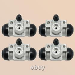 Front & Rear Brake Wheel Cylinders WithShoes for Kawasaki Mule 600 610 SX KAF400