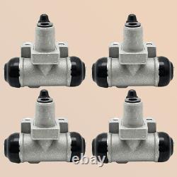 Front & Rear Brake Wheel Cylinders WithShoes for Kawasaki Mule 600 610 SX KAF400