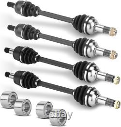 Front Rear CV Axle Drive Shaft & Wheel Bearing for Yamaha Grizzly 550 700 YFM550