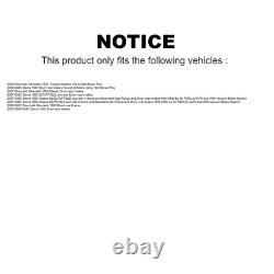 Front & Rear Ceramic Brake Pads & Rotors Kit for 2007 Silverado 1500 Classic