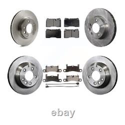 Front & Rear Ceramic Brake Pads & Rotors Kit for 2011-2015 Volkswagen Touareg
