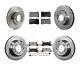 Front & Rear Ceramic Brake Pads & Rotors Kit for 2011-2015 Volkswagen Touareg