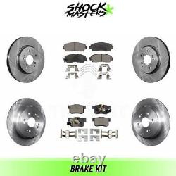 Front & Rear Ceramic Brake Pads & Rotors Kit for 2012-2016 Honda CR-V
