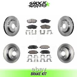 Front & Rear Ceramic Brake Pads & Rotors Kit for 2013-2018 Nissan Sentra