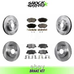 Front & Rear Ceramic Brake Pads & Rotors Kit for 2014-2015 Mazda 3 From Mexico