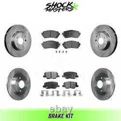 Front & Rear Ceramic Brake Pads & Rotors Kit for 2014-2015 Mazda 6