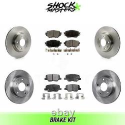 Front & Rear Ceramic Brake Pads & Rotors Kit for 2014-2016 Mazda 3