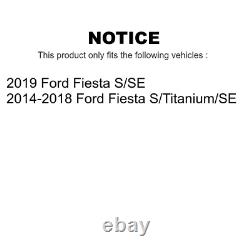 Front & Rear Ceramic Brake Pads & Rotors Kit for 2014-2019 Ford Fiesta