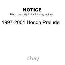 Front & Rear Ceramic Brake Pads & Rotors for 1997-2001 Honda Prelude FWD V4 2.2L