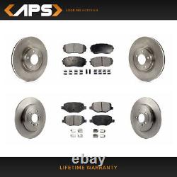 Front & Rear Ceramic Brake Pads & Rotors for Ford Lincoln Edge MKX