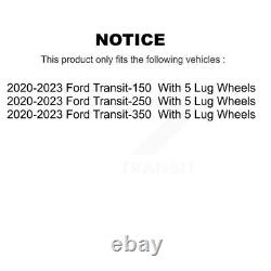 Front Rear Coat Brake Rotor Kit For 2020-2023 Ford Transit-250 With 5 Lug Wheels