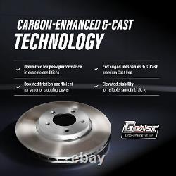Front Rear Coat Brake Rotor Kit For 2020-2023 Ford Transit-250 With 5 Lug Wheels