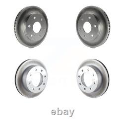 Front Rear Coat Brake Rotors Kit For 06 Chevrolet Express 2500 With 6 Lug Wheels