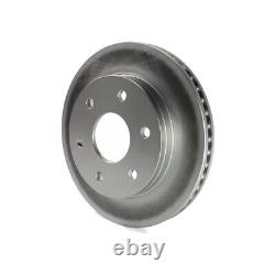 Front Rear Coat Brake Rotors Kit For 06 Chevrolet Express 2500 With 6 Lug Wheels