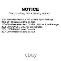 Front Rear Coat Disc Brake Rotor Kit For Chrysler Crossfire Mercedes-Benz SLK320