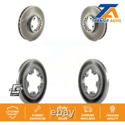 Front Rear Coated Brake Rotor Kit For 2016 Ford Transit-350 HD With 5 Lug Wheels