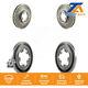 Front Rear Coated Brake Rotor Kit For 2016 Ford Transit-350 HD With 5 Lug Wheels