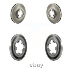 Front Rear Coated Brake Rotor Kit For 2016 Ford Transit-350 HD With 5 Lug Wheels