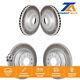 Front Rear Coated Brake Rotors Kit For Mercedes-Benz C300 Without Sport Package