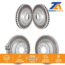 Front Rear Coated Brake Rotors Kit For Mercedes-Benz C300 Without Sport Package
