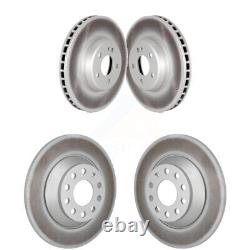 Front Rear Coated Brake Rotors Kit For Mercedes-Benz C300 Without Sport Package