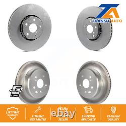 Front Rear Coated Disc Brake Rotors & Hub Kit For Lexus IS200t GS350 IS300 IS350