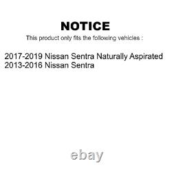 Front Rear Coated Disc Brake Rotors Kit For Nissan Sentra