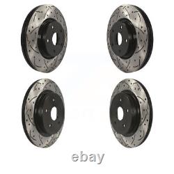 Front Rear Coated Drill Slot Disc Brake Rotors Kit For Subaru Outback Legacy WRX