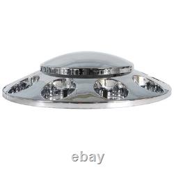 Front & Rear Complete Chrome Hub Cover Semi Truck Wheel Kit Axle Cover 33mm Lug