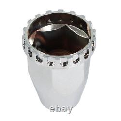 Front & Rear Complete Chrome Hub Cover Semi Truck Wheel Kit Axle Cover 33mm Lug