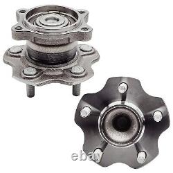 Front Rear DRILLED Rotor Pad Wheel Bearing Hub for 2004-2007 2008 Nissan Maxima
