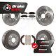 Front Rear Disc Brake Rotor Ceramic Pad & Drum Kit For 2009-2013 GMC Sierra 1500