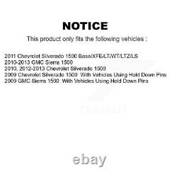 Front Rear Disc Brake Rotor Ceramic Pad & Drum Kit For 2009-2013 GMC Sierra 1500