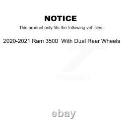 Front+Rear Disc Brake Rotor Ceramic Pad Kit For Ram 3500 With Dual Rear Wheels