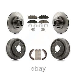 Front Rear Disc Brake Rotor Hub Assembly Ceramic Pad And Drum Kit For Ford F-150