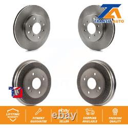 Front Rear Disc Brake Rotors Drums Kit For 1998-2002 Honda Accord 2.3L