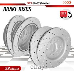 Front Rear Disc Brake Rotors Kit For 2010-2011 Ford F-150 With 6 Lug Wheels