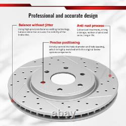 Front Rear Disc Brake Rotors Kit For 2010-2011 Ford F-150 With 6 Lug Wheels