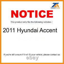 Front Rear Disc Brake Rotors Kit For 2011 Hyundai Accent