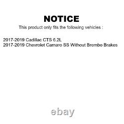 Front Rear Disc Brake Rotors Kit For 2017-2019 Chevrolet Camaro Cadillac CTS