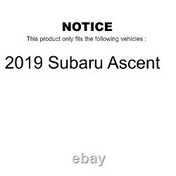 Front Rear Disc Brake Rotors Kit For 2019 Subaru Ascent