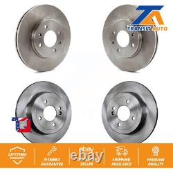 Front Rear Disc Brake Rotors Kit For Hyundai Accent Kia Rio