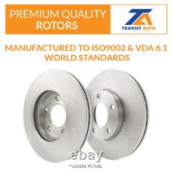 Front Rear Disc Brake Rotors Kit For Hyundai Accent Kia Rio