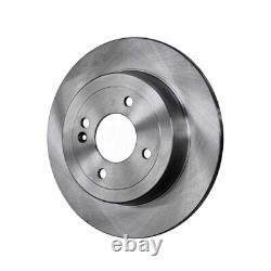 Front Rear Disc Brake Rotors Kit For Hyundai Accent Kia Rio