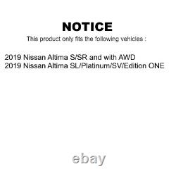 Front Rear Disc Brake Rotors Kit For Nissan Altima