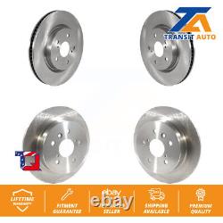 Front Rear Disc Brake Rotors Kit For Toyota Camry