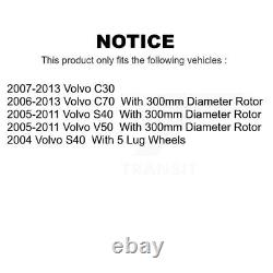 Front Rear Disc Brake Rotors Kit For Volvo S40 C70 C30 V50