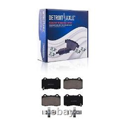 Front Rear Disc Rotor Brake Pad + Wheel Bearing Hub for 04-07 Cadillac CTS V