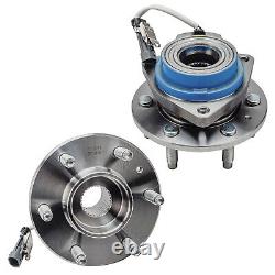 Front Rear Disc Rotor Brake Pad + Wheel Bearing Hub for 04-07 Cadillac CTS V