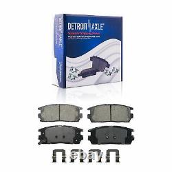 Front Rear Disc Rotor Brake Pad Wheel Hub 24pc Lug Nut withKey for Equinox Terrain